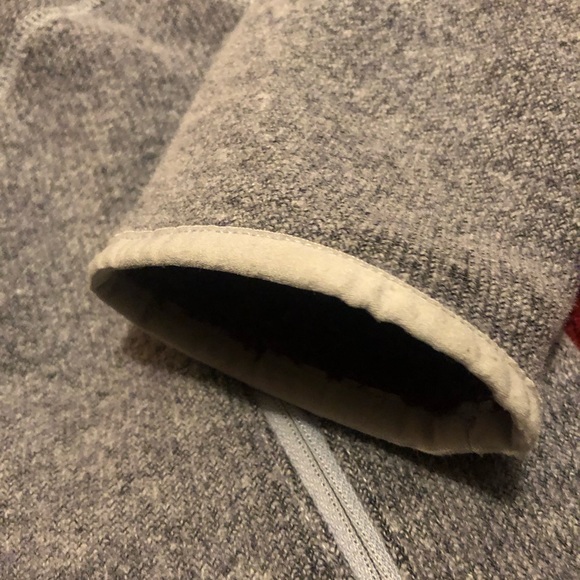 Womens Small 36 The North Face Grey woven wool and merlot lined polyester jacket - Picture 5 of 10